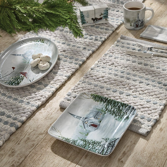 All is Calm Chindi Table Runner