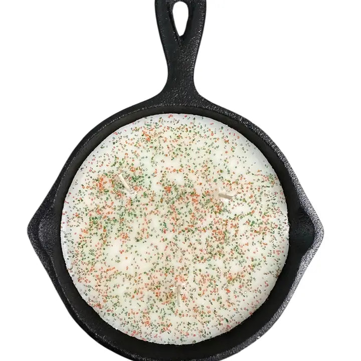 Christmas Cookie Cast Iron Pan Candle