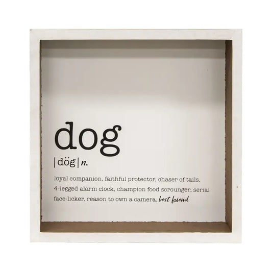 Dog Definition Sign/Shelf Sitter