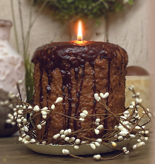 Hot Cocoa Bomb Hearth Cake Candle