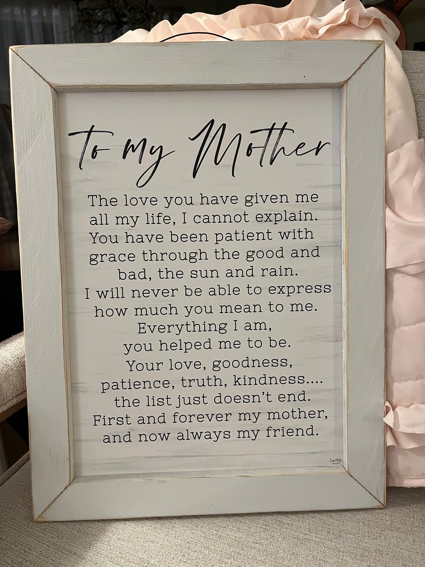 To My Mother Sign