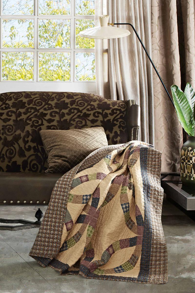 Primative Wedding Ring Pattern Throw