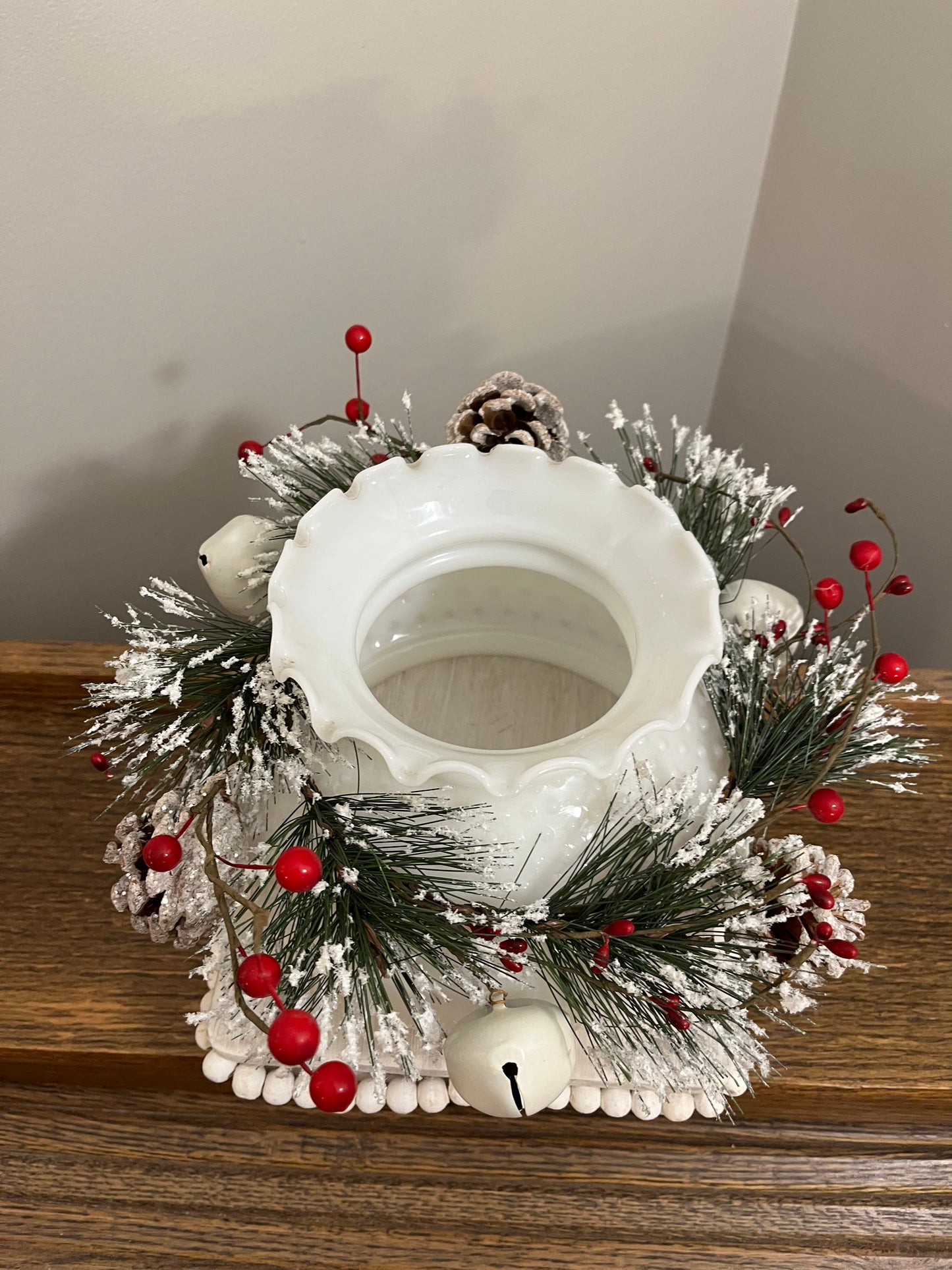 Snowy Bells Candle Ring