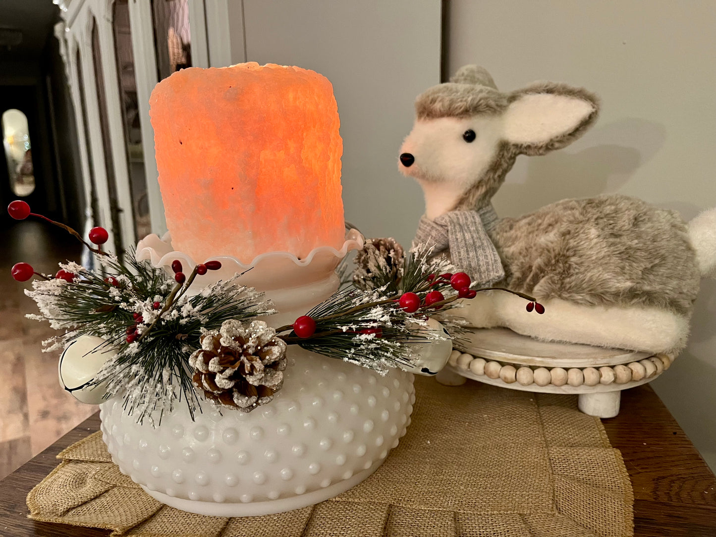 Snowy Bells Candle Ring