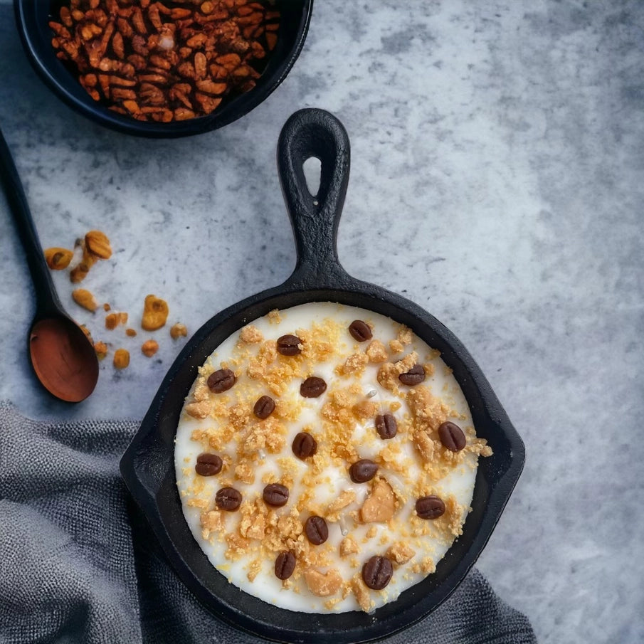 Coffee Cake Iron Skillet Candle