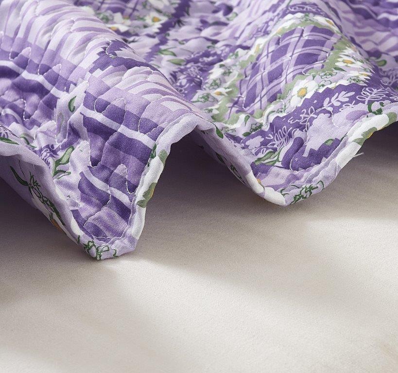 Lavender Fields Quilted Throw