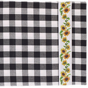 Sunflower Check Table Runner